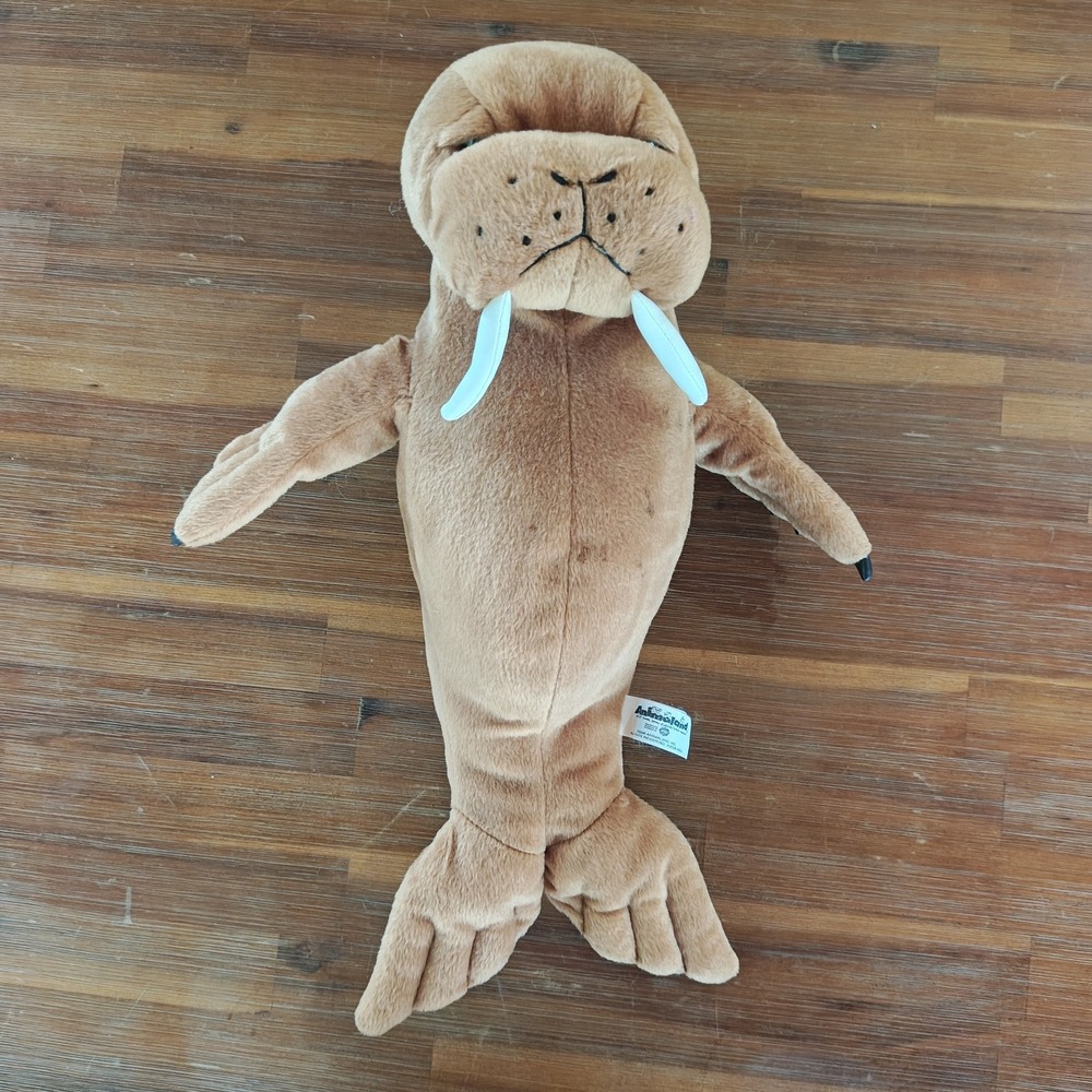 Vintage 2006 Animaland Nanco 16" Plush Walrus Stuff Your Own Very Rare HTF F51